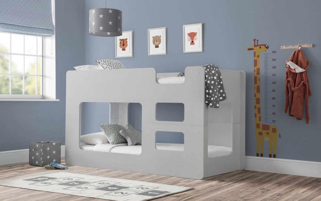 Solar Bunk Bed - Dove Grey - The Bed House