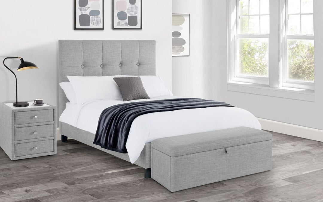 Sorrento Bed - Light Grey - The Bed House