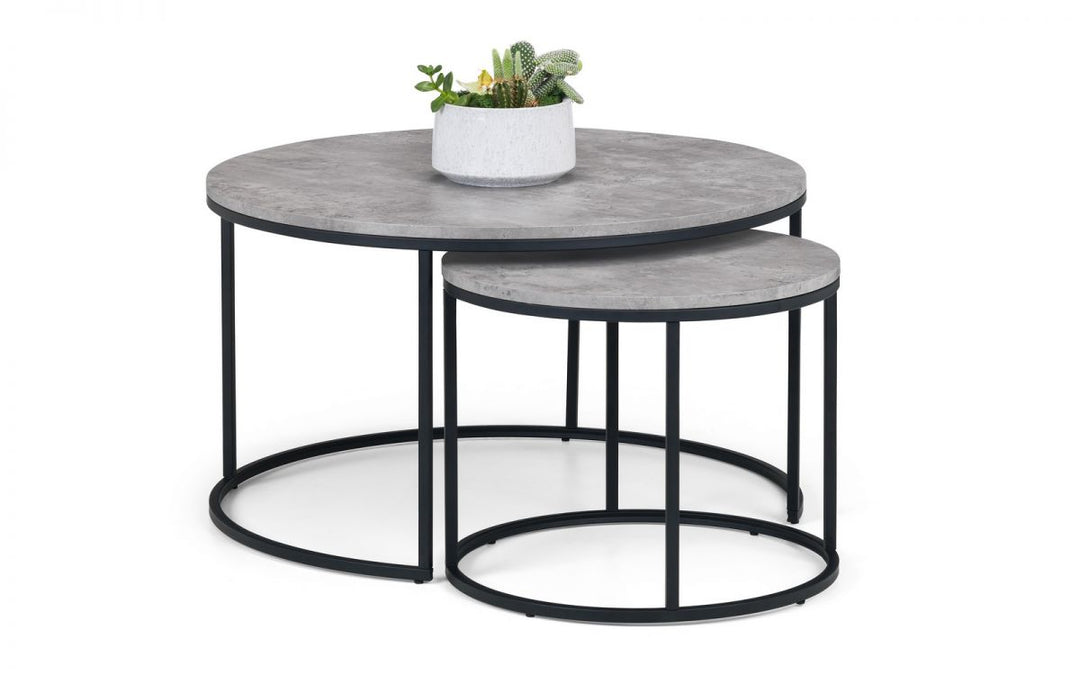 Staten Round Nesting Coffee Table - The Bed House