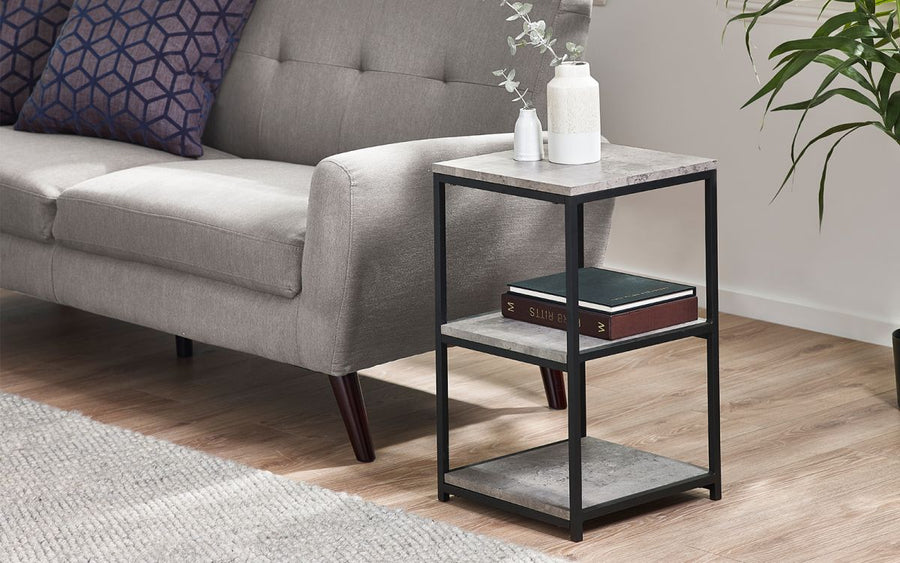 Staten Tall Narrow Side Table - The Bed House