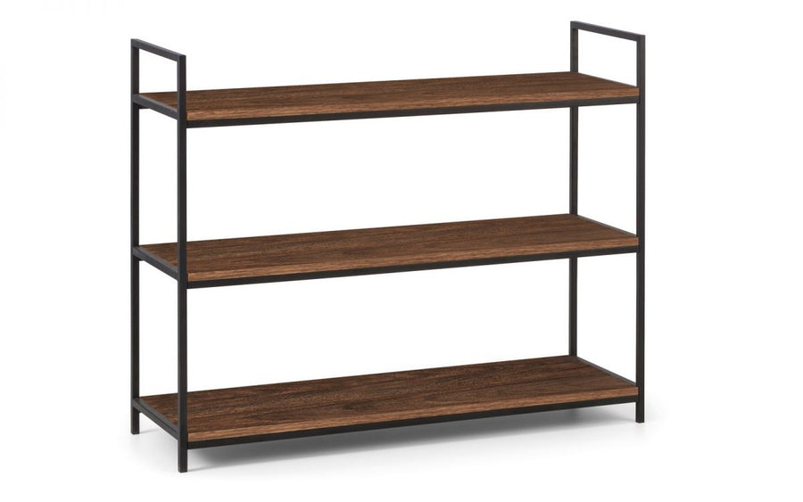 Tribeca Low Bookcase - Walnut - The Bed House