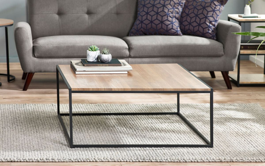 Tribeca Square Coffee Table - Sonoma Oak - The Bed House