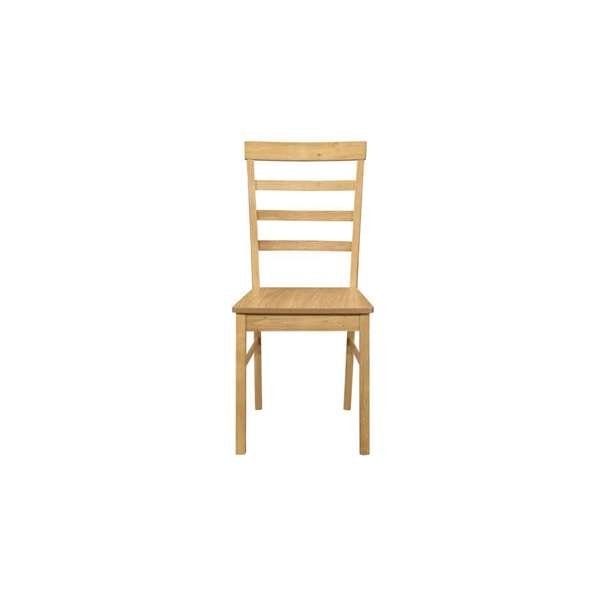 Upton Ladder Back Chairs - Oak Finish - The Bed House