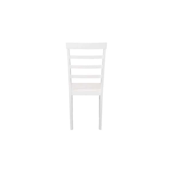 Upton Ladder Back Chairs - White Finish - The Bed House