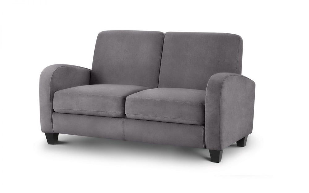 Vivo 2 Seater Sofa in Dusk Grey Chenille - The Bed House