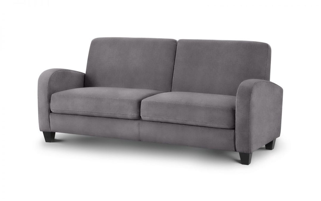 Vivo 3 Seater Sofa in Dusk Grey Chenille - The Bed House