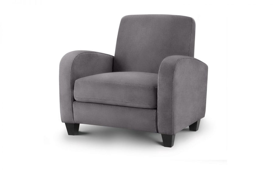 Vivo Chair in Dusk Grey Chenille - The Bed House